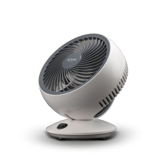 Ventilator de birou USB BOHM BSF-608, 3W, 6 inch, 2 viteze, unghi reglabil 45 grade, alb
