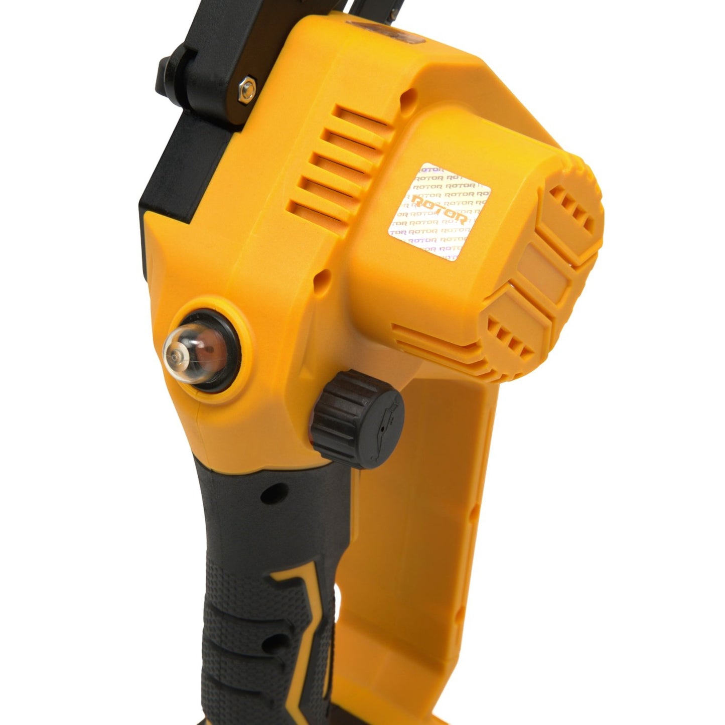 Fierastrau cu lant pe acumulator ROTOR RMC21-8, 21V / 2Ah, Brushless, lama 20 cm, ungere automata, set complet cu 2 acumulatori