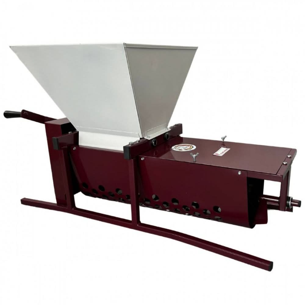 Zdrobitor desciorchinator struguri manual VivaTechnix VMD, cuva 25 L, 400-500 kg/h