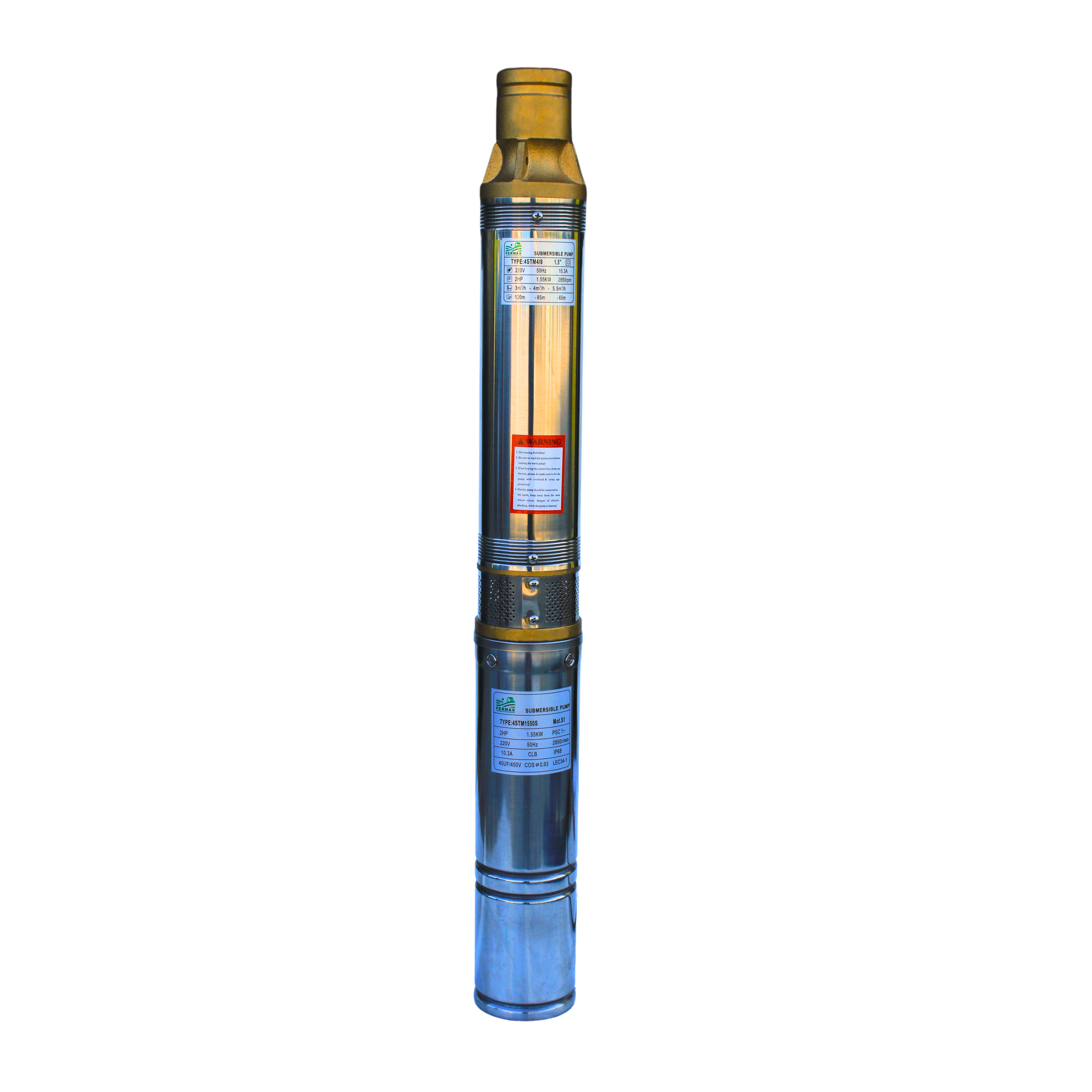 Pompa submersibila Fermax 4STM4-8, 220V, 1.55kW, debit 5m3/h, H