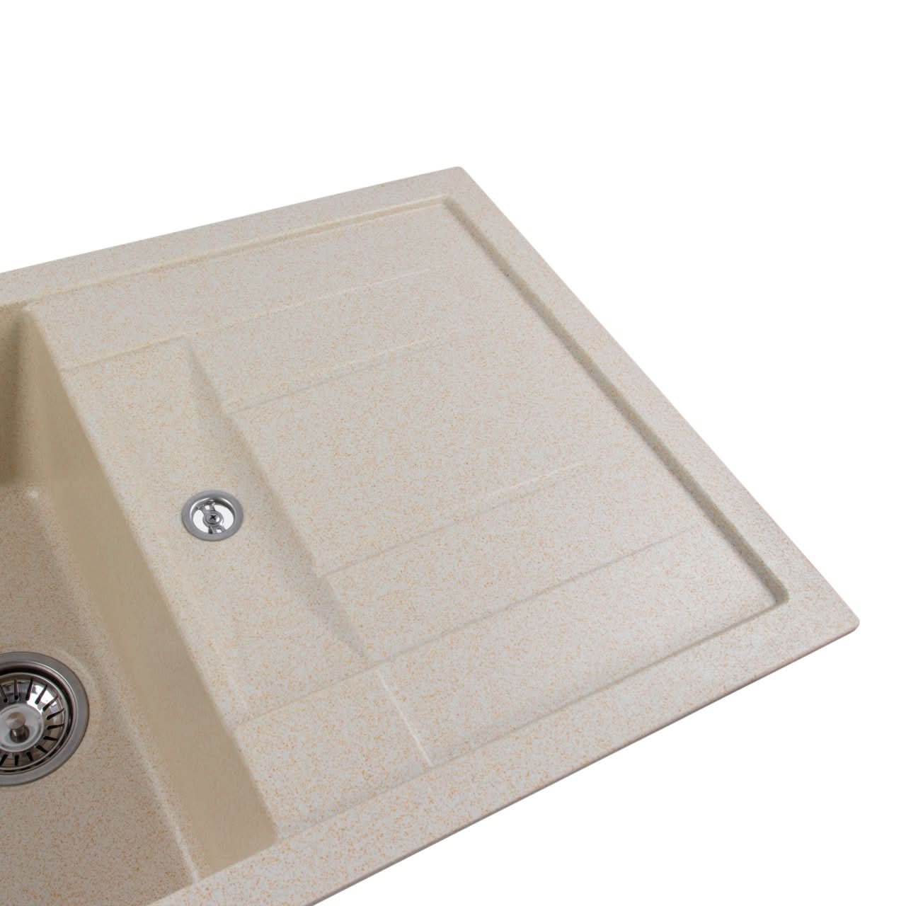 Chiuveta Bucatarie Elefant Premium Troya 7850, Nisip Bej, 776x496 mm