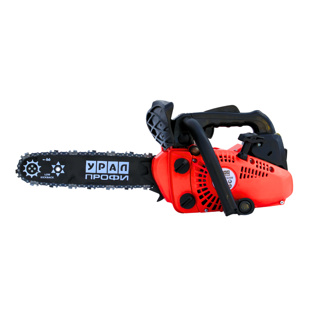 Drujba pe benzina URAL CS2500, 1.5 CP, lama 25 cm, ungere automata, 2 lanturi incluse