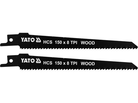 Set 2 lame fierastrau sabie Yato YT-33923, HCS, 150 mm, 8 TPI