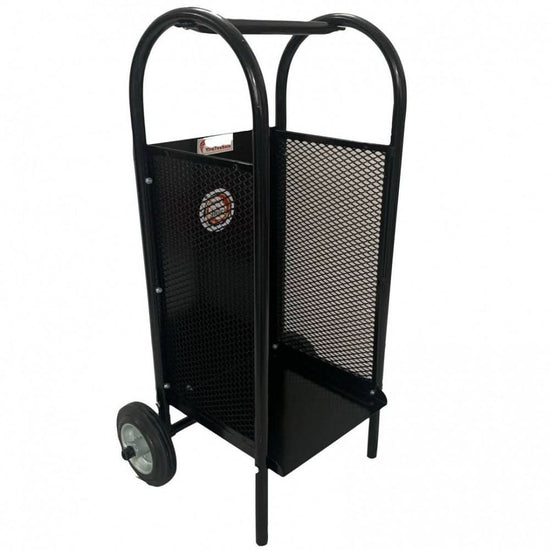 Carucior pentru transportat si depozitat lemne VivaTechnix VMD-1019, max. 40 kg, Negru