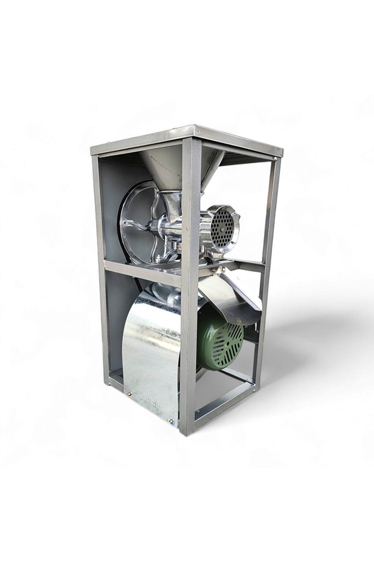 Masina de tocat carne electrica ZEP Nr.32, motor 2.2 kW, 1400 rpm, aluminiu, cu palnie si masa