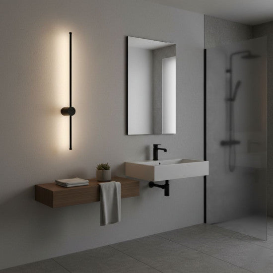 Aplica LED liniara neagra 11W, 550 lm, 600x100x60 mm, 4000K