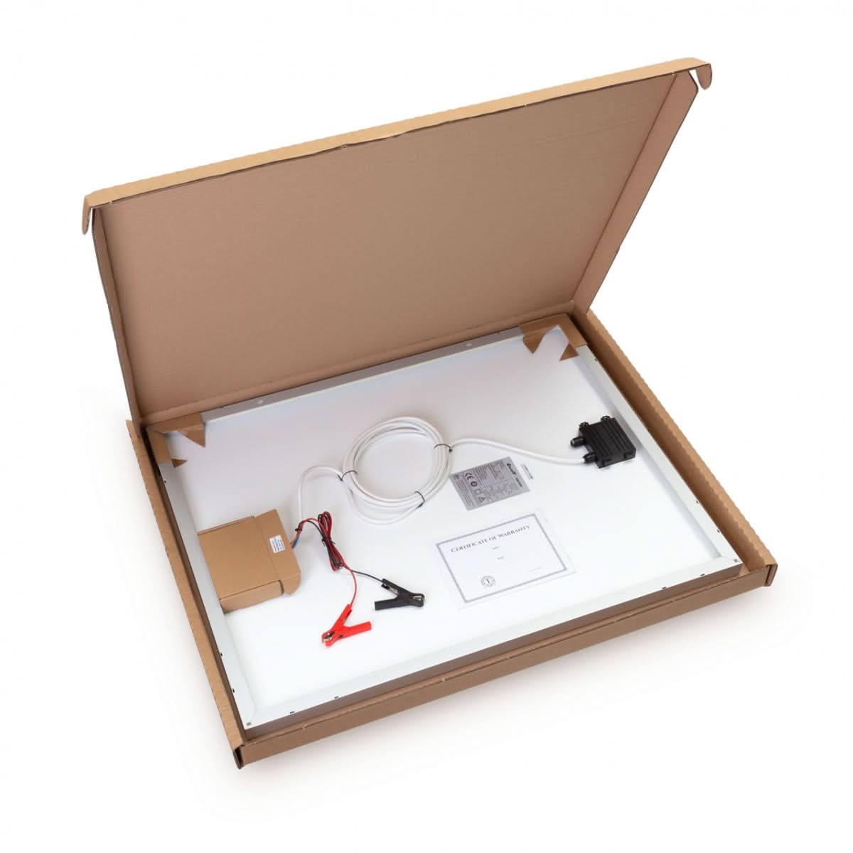 Panou solar monocristalin 100W cu regulator de încărcare PWM 10A pentru acumulatori 12V