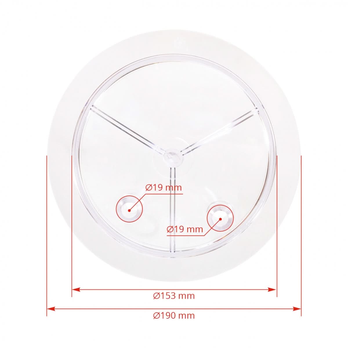 Capac plastic cu 2 iesiri pentru bidon lapte 25-30 litri - compatibil furtun 16/25 mm