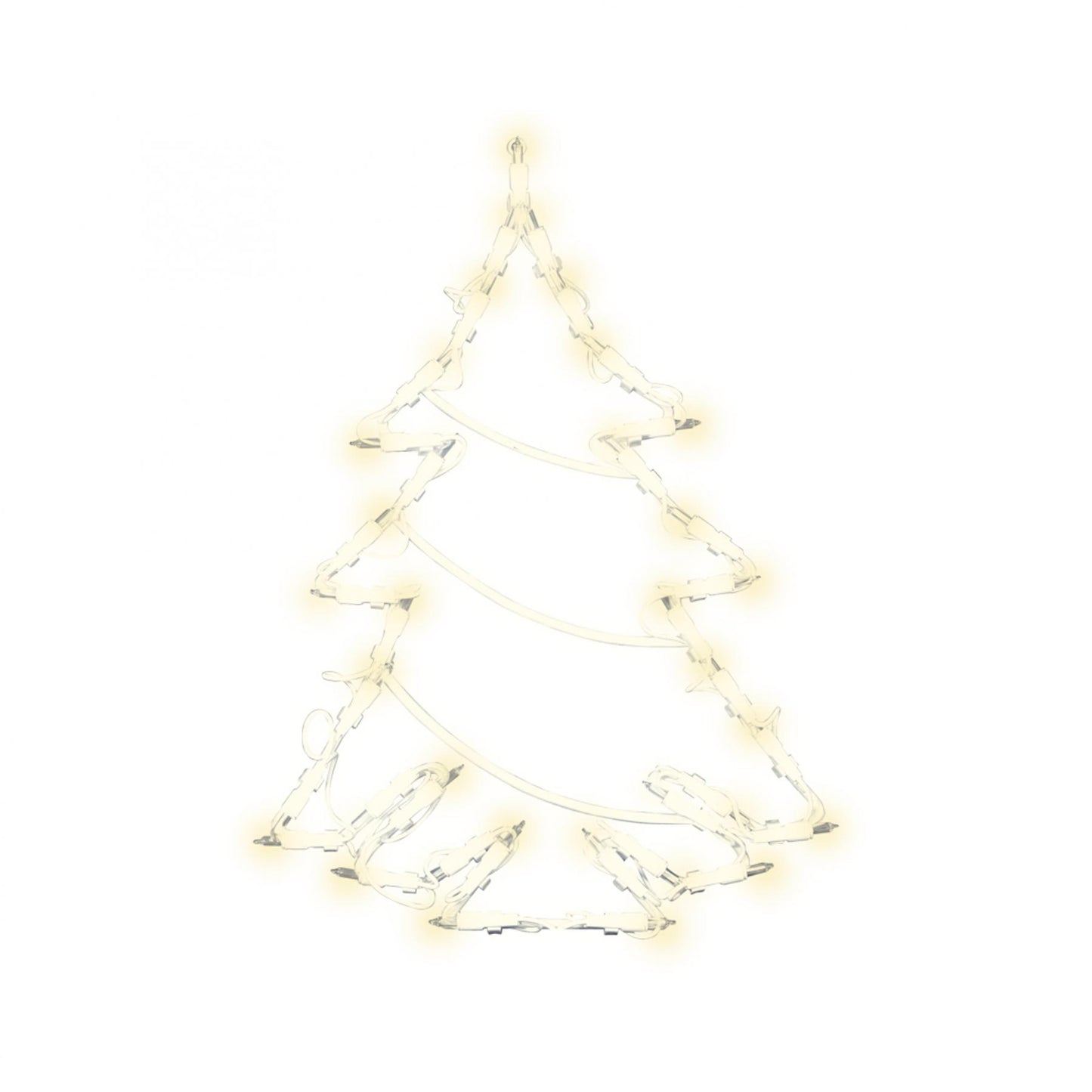 Decor Fereastra LED Brad 41 cm, Alb, Interior, 50 BecurI, KID502