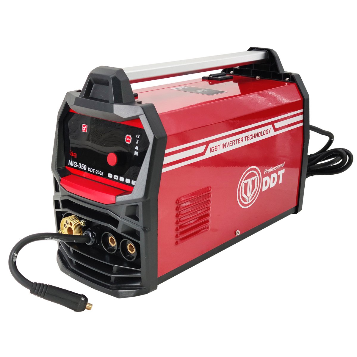 Aparat de Sudura MIG/MMA DDT PROFESSIONAL DDT-2005, 230V, 350A, Invertor, Rola Sârma, Afisaj Digital, 0.8-1.0 mm Sârmă, 1.6-5 mm Electrod