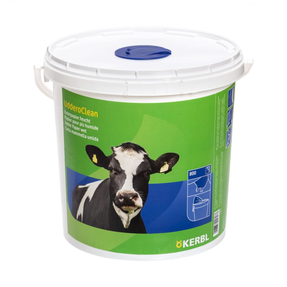 Hartie umeda pentru curatarea ugerelor, 800 foi, galeata reincarcabila