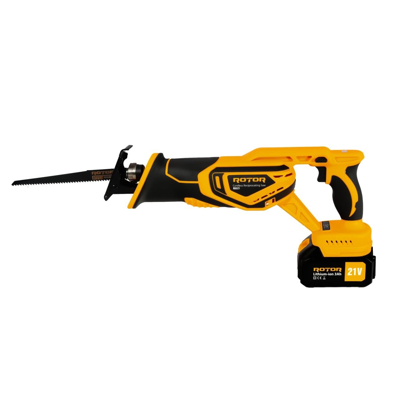 Fierastrau tip sabie cu acumulator ROTOR RBS21, 21V/3Ah, 750W, 2900 rpm, motor brushless, lame incluse