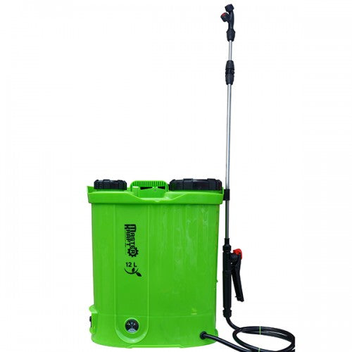 Pompa de stropit electrica (vermorel) Master Kraft KF-12C-12, 12L, acumulator 12V 8Ah, tub inox