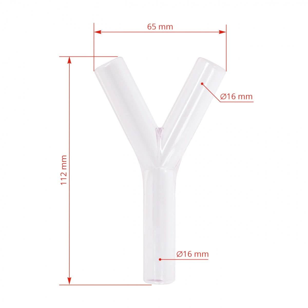 Distribuitor Y 16 mm pentru conducte de lapte