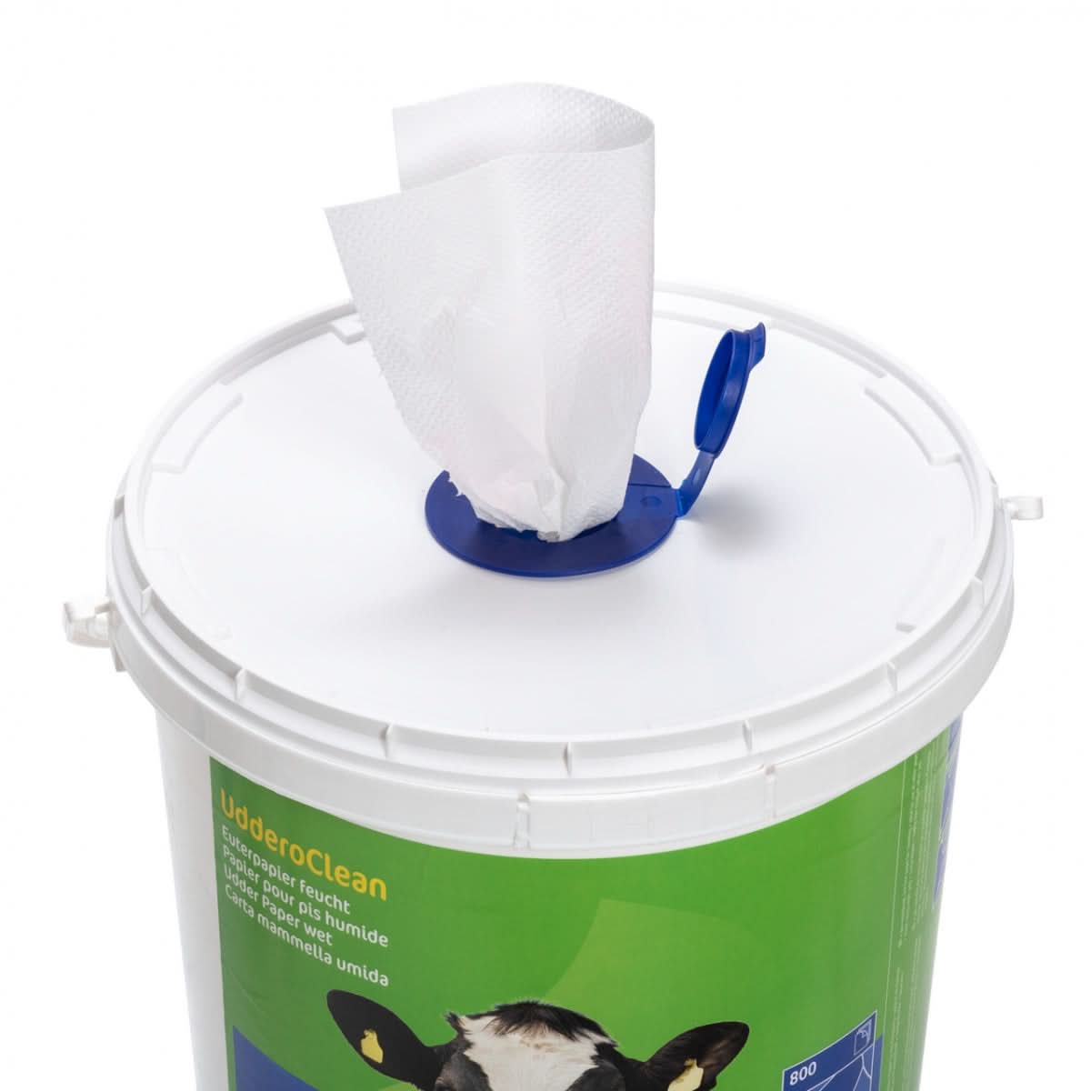 Hartie umeda pentru curatarea ugerelor, 800 foi, galeata reincarcabila