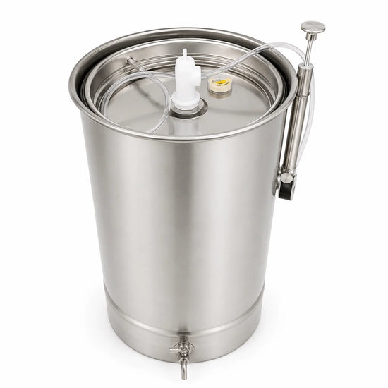 Cisterna (Butoi) INOX 102L cu capac flotant si camera din silicon