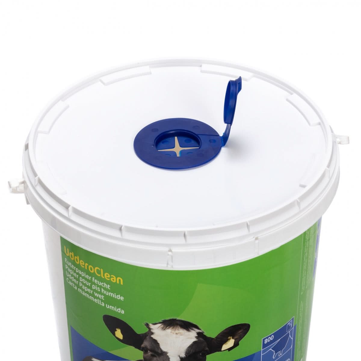 Hartie umeda pentru curatarea ugerelor, 800 foi, galeata reincarcabila