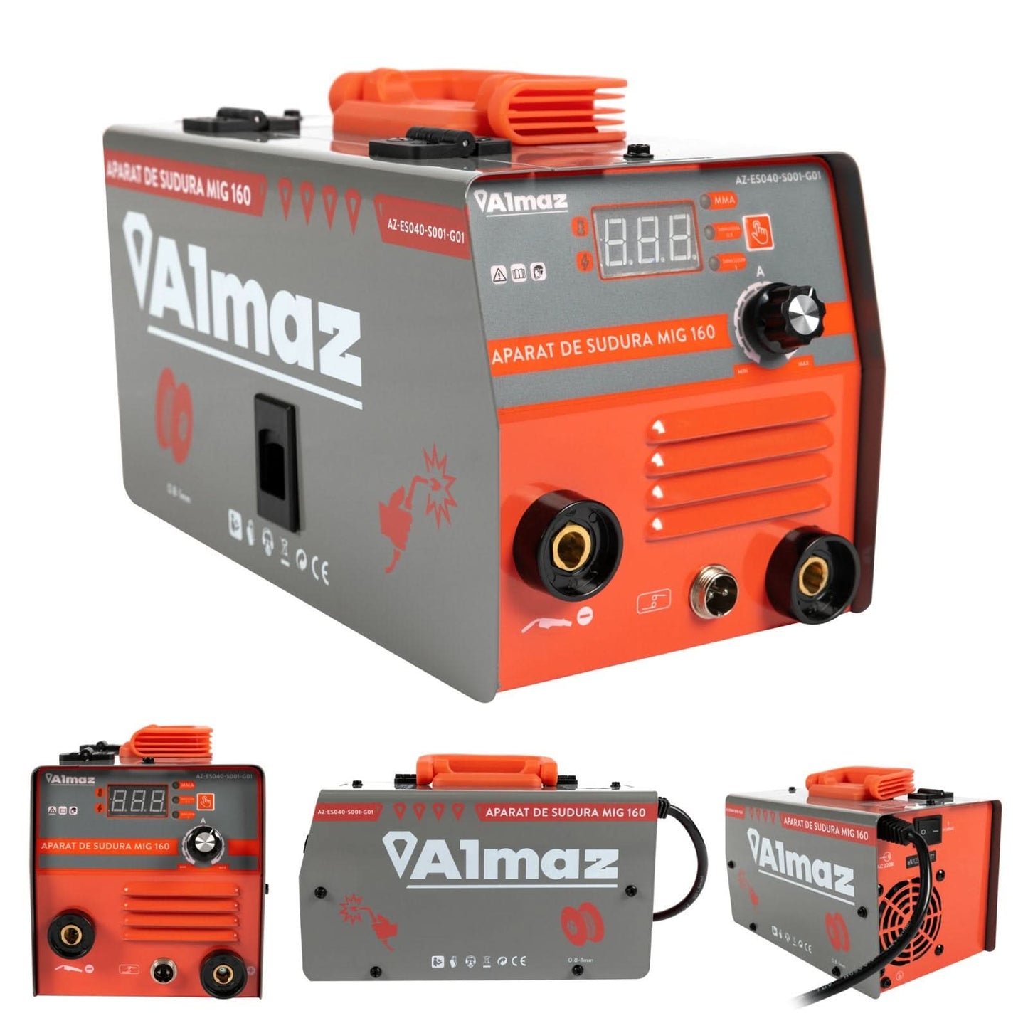 Aparat de sudura MIG160 Almaz AZ-ES040-S001-G01 – compact, versatil, performant