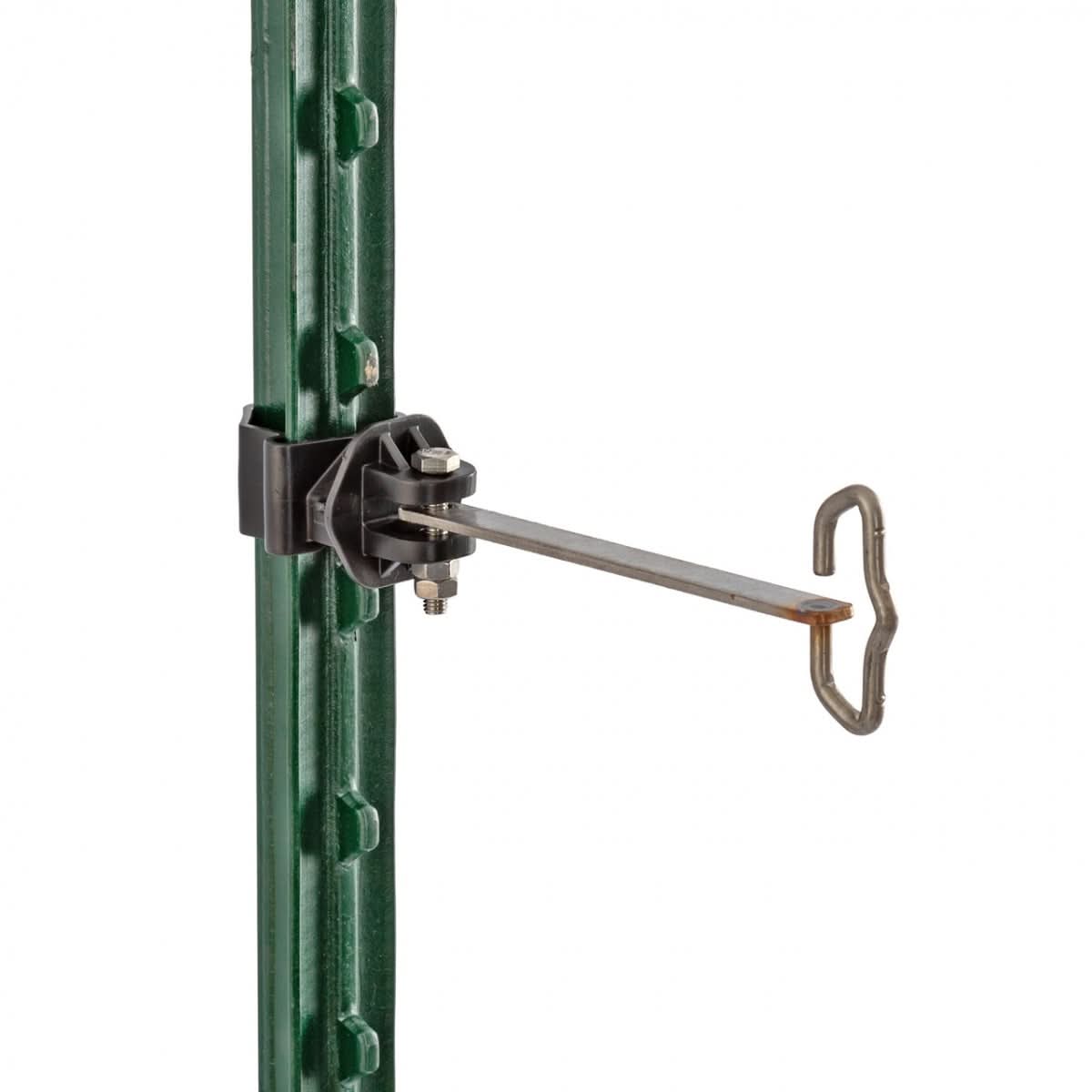 Izolator universal inferioar T-post pentru fir franghie banda 40 mm