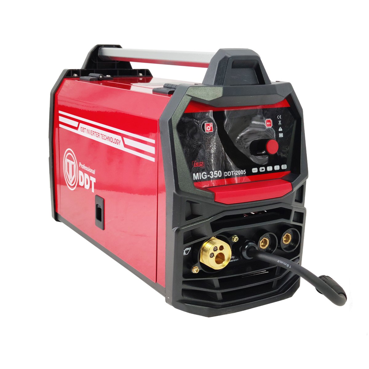 Aparat de Sudura MIG/MMA DDT PROFESSIONAL DDT-2005, 230V, 350A, Invertor, Rola Sârma, Afisaj Digital, 0.8-1.0 mm Sârmă, 1.6-5 mm Electrod
