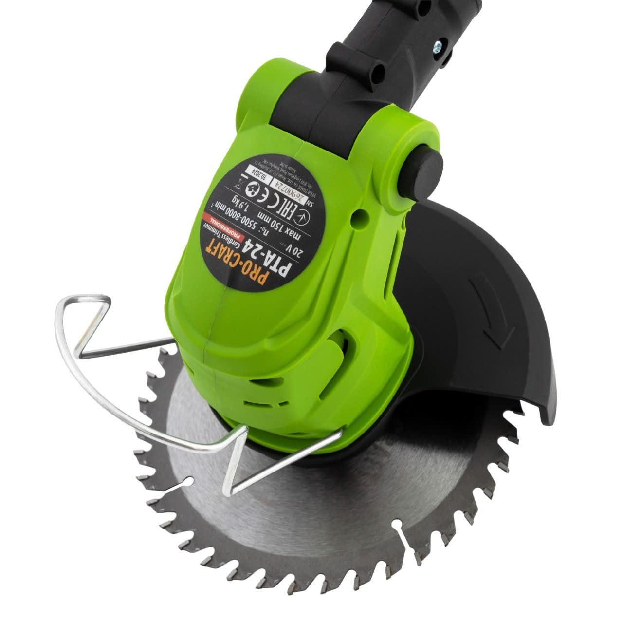 Trimmer pe acumulator PROCRAFT PTA-24 2x21V/1.5Ah 10000rpm 150mm cu acumulatori si incarcator