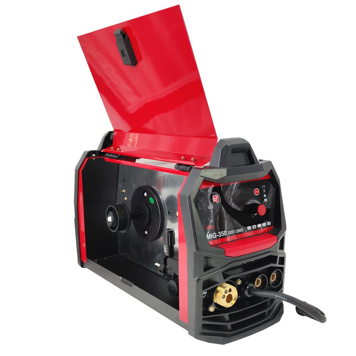 Aparat de Sudura MIG/MMA DDT PROFESSIONAL DDT-2005, 230V, 350A, Invertor, Rola Sârma, Afisaj Digital, 0.8-1.0 mm Sârmă, 1.6-5 mm Electrod