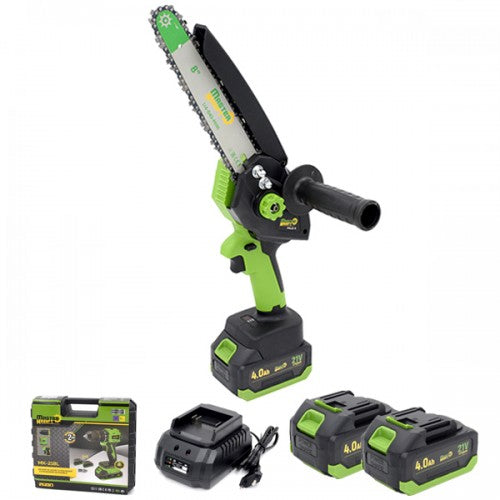 Minidrujba cu acumulator 21V 8" Master Kraft FML 21-8 Brushless, 2 acumulatori, valiza