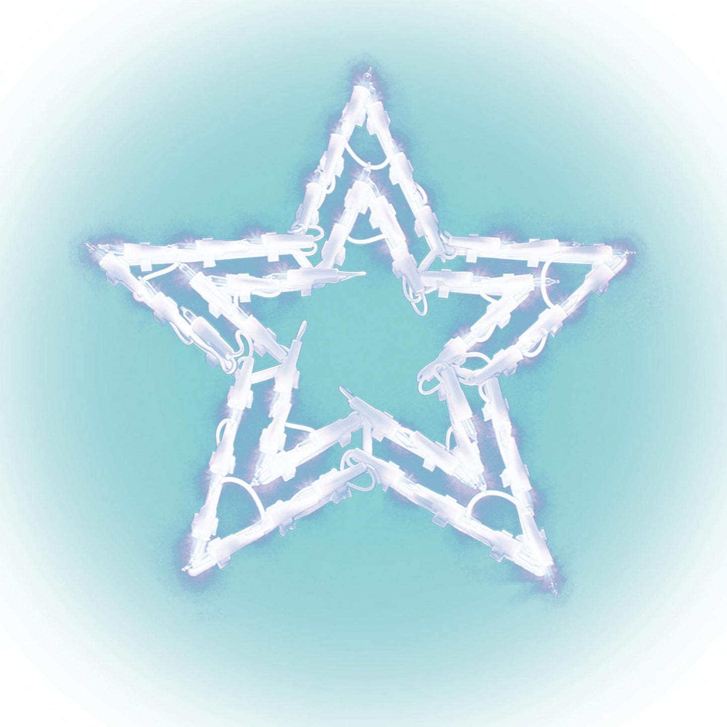 Decor Fereastra LED Stea 40 cm, Alb, Interior, 50 BecurI, KID503