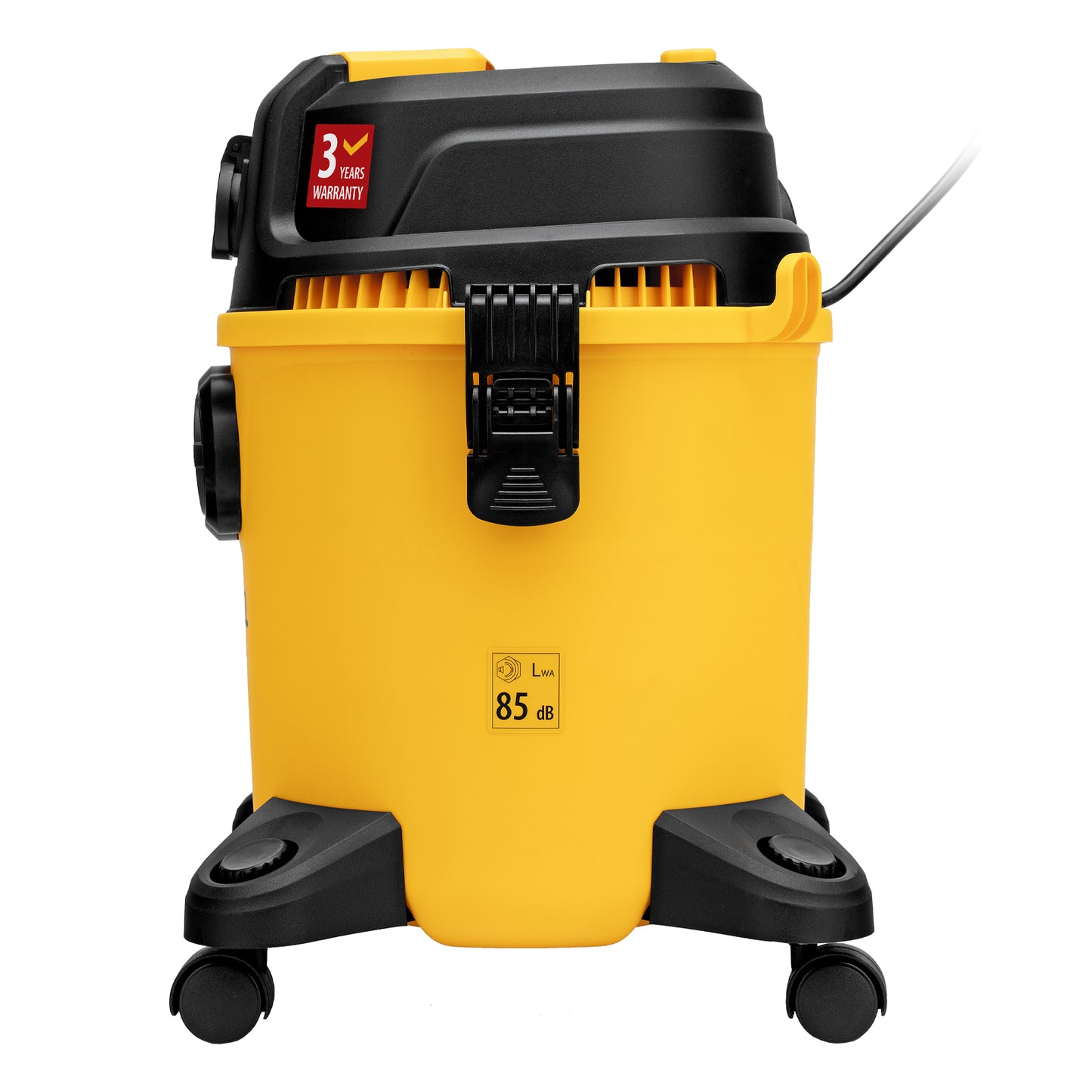 Aspirator Denzel EVC20, 1400 W, rezervor 20 L, furtun 3 m, priza cu sincronizare automata