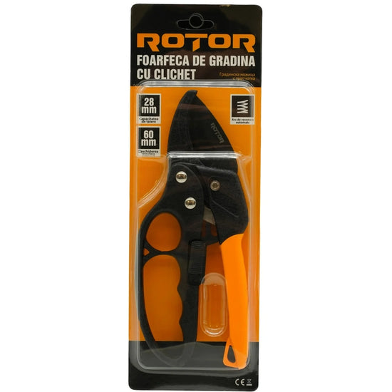 Foarfeca de gradina ROTOR, mecanism cu clichet