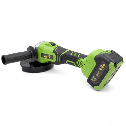 Polizor unghiular cu acumulator 125 mm Master Kraft MSU-A-2BL Brushless, 21V, 2 acumulatori, valiza
