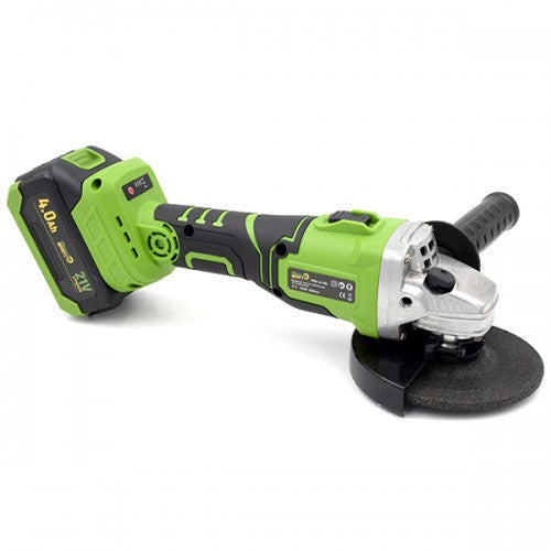 Polizor unghiular cu acumulator 125 mm Master Kraft MSU-A-2BL Brushless, 21V, 2 acumulatori, valiza