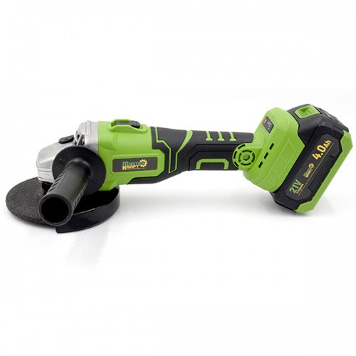 Polizor unghiular cu acumulator 125 mm Master Kraft MSU-A-2BL Brushless, 21V, 2 acumulatori, valiza