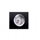 Gratar cu afumatoare pentru gradina, capac cu termometru, cos fum, suprafata gatit 60x30 cm, rafturi, roti, manere lemn