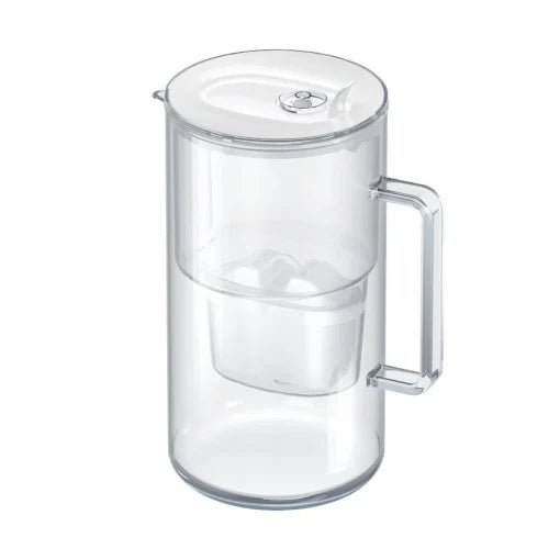 Cana filtranta AQUAPHOR Glass + 3 cartuse, sticla, 2.5L, indicator mecanic