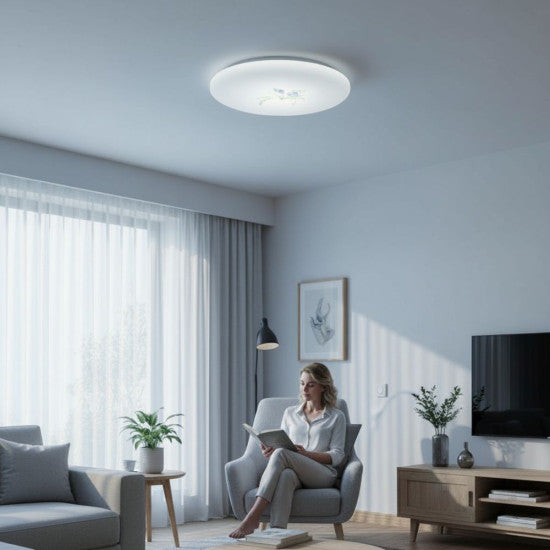 Plafoniera LED Flower, 18W, 300x100mm, 6500K