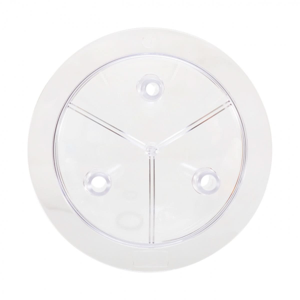 Capac plastic transparent cu 3 ieșiri pentru bidon lapte 25-30 litri - compatibil furtun 16/25 mm și 14/22 mm
