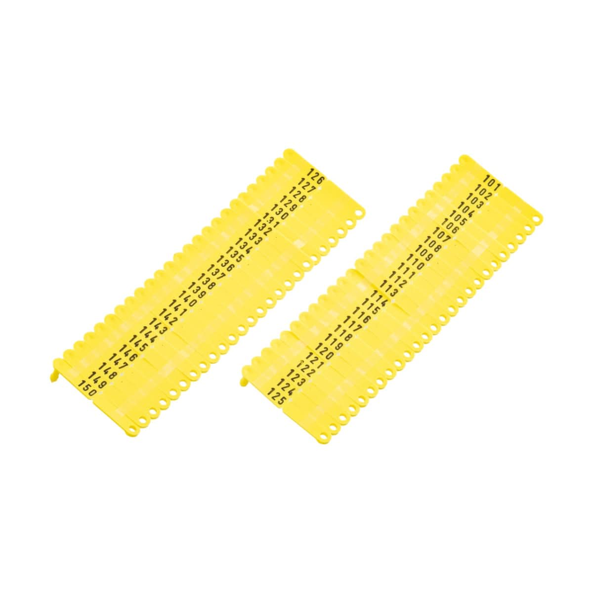 Crotalii pentru miei si iezi Twintag galben 101-150