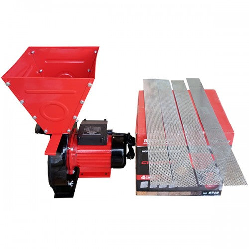 Moara electrica de furaje INCRAFT CR-3500, 3.5 kW, 20 ciocanele, 4 site, 200 kg/h, 10L