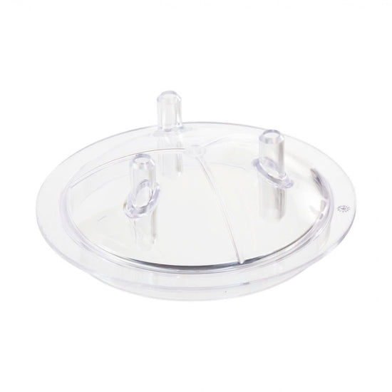 Capac plastic transparent cu 3 ieșiri pentru bidon lapte 40 litri - compatibil furtun 16/25 mm