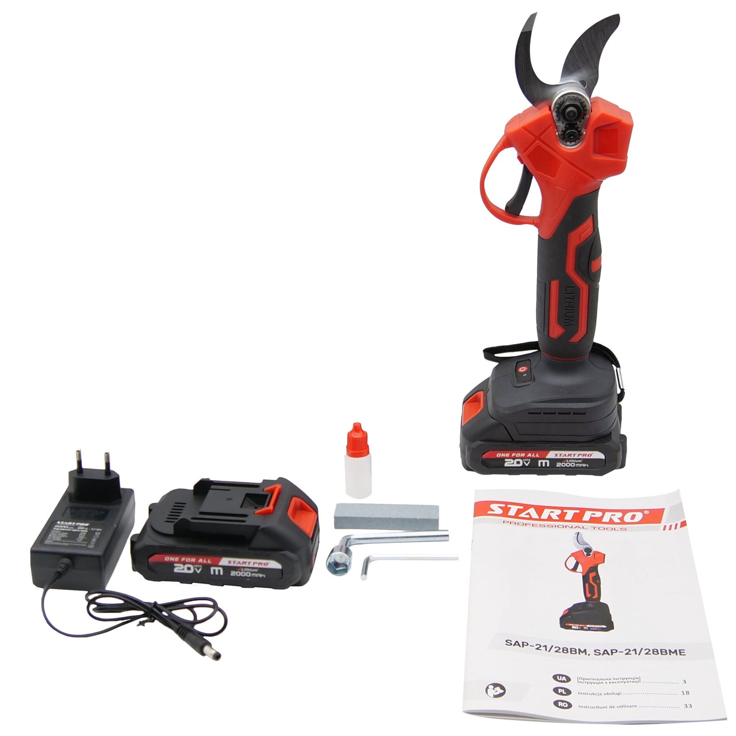 Foarfeca electrica PROFESIONAL StartPro SAP-21/28BME, 20V, 28 mm
