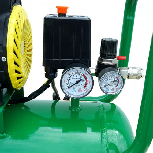 Compresor de aer 50L MasterKraft LSD-1600W/50, 1.2 kW, 2 cilindri, fara ulei, silentios