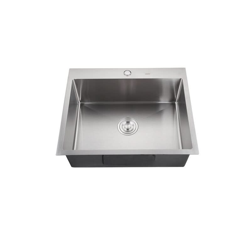 Chiuvetă bucătărie MIXXUS HM5050-215.SUS304, oțel inoxidabil, 500x500mm, cromată, adâncime 215mm