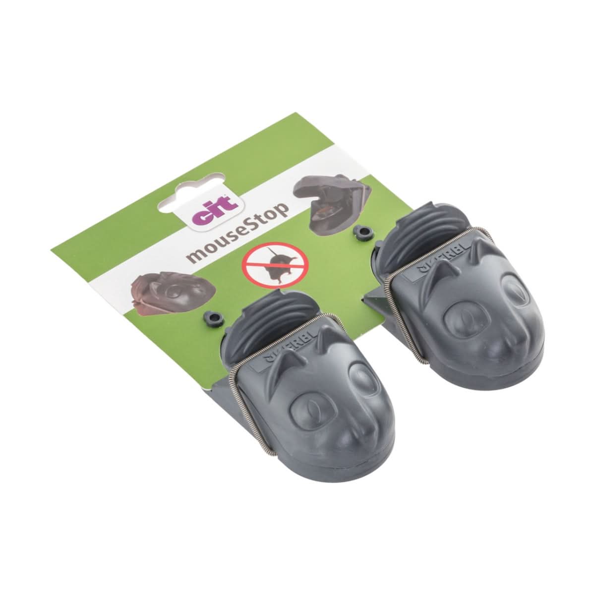 Set 2 capcane cu momeala pentru soareci mouseStop din plastic cu arc din otel