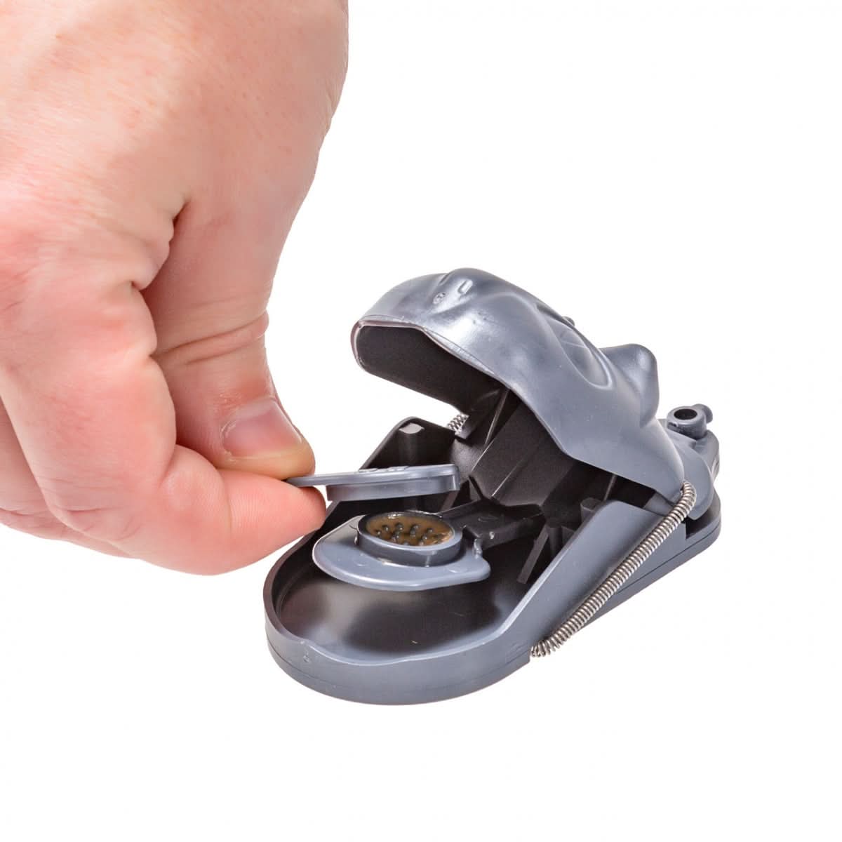 Set 2 capcane cu momeala pentru soareci mouseStop din plastic cu arc din otel