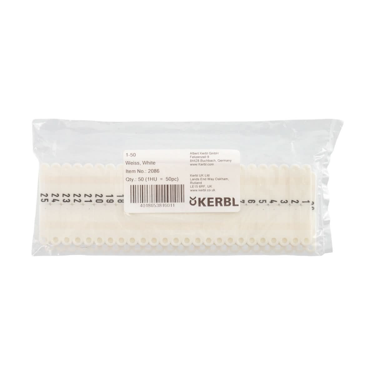 Crotalii pentru miei si iezi Twintag alb 1-50