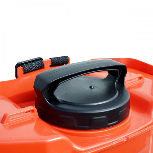 Pompa de stropit electrica Master Kraft KF-12C-8R, 12L, acumulator 12V 8Ah, 4+4 duze, lance 115 cm, rosu