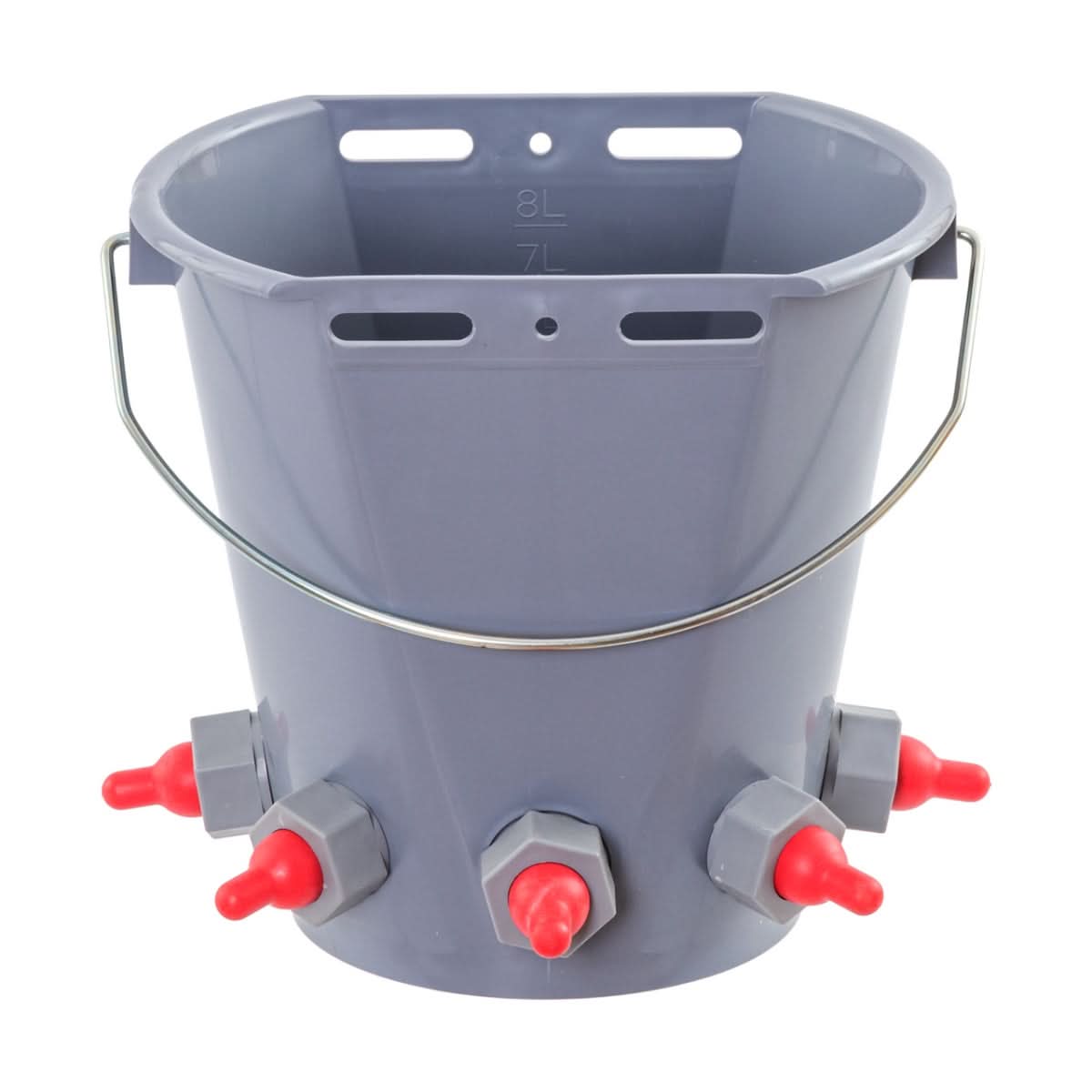 Galeata de alaptare pentru miei si iezi, 5 tetine, 8 litri