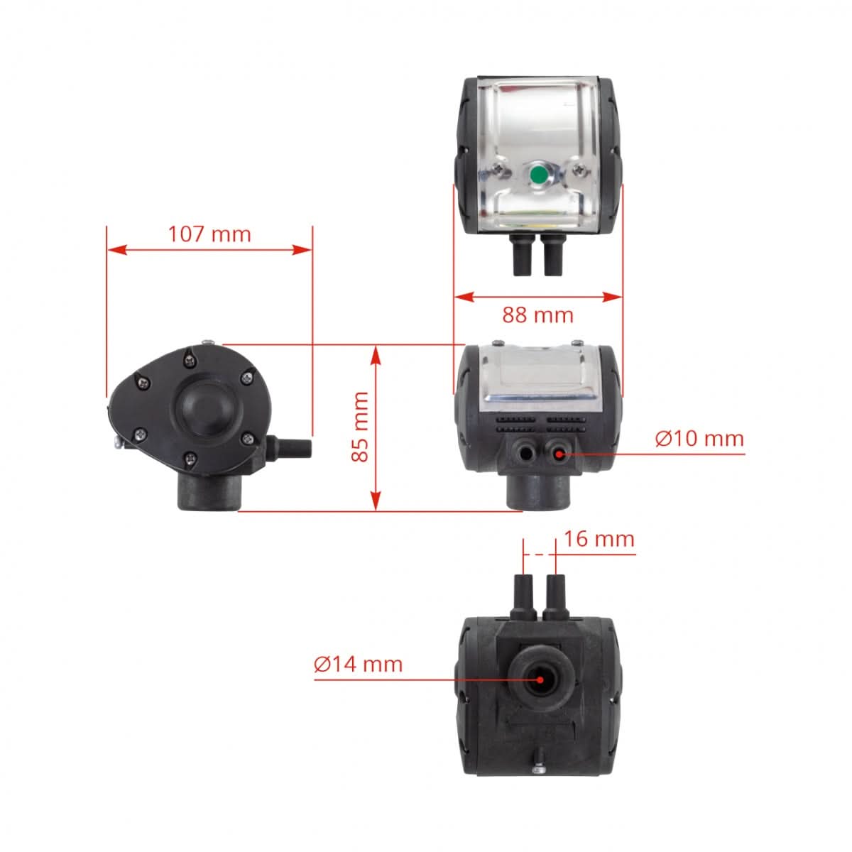 Pulsator mecanic pentru aparate de muls oi 50/50 - 120 pulsatii/minut