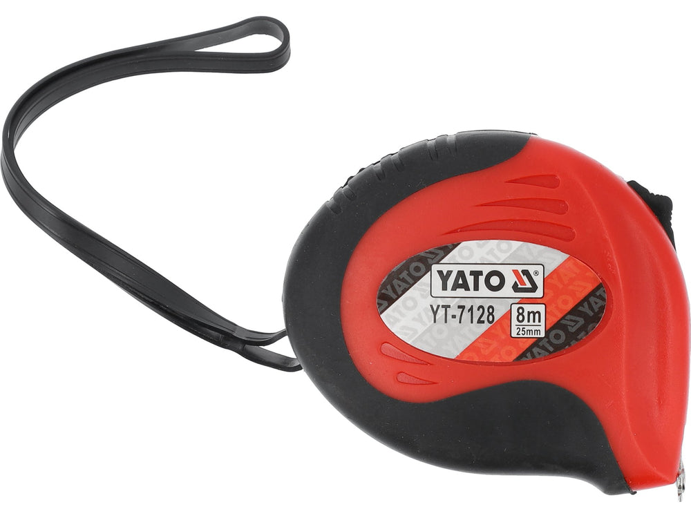 Ruleta 8 m x 25 mm, carcasa rezistenta, masurare precisa